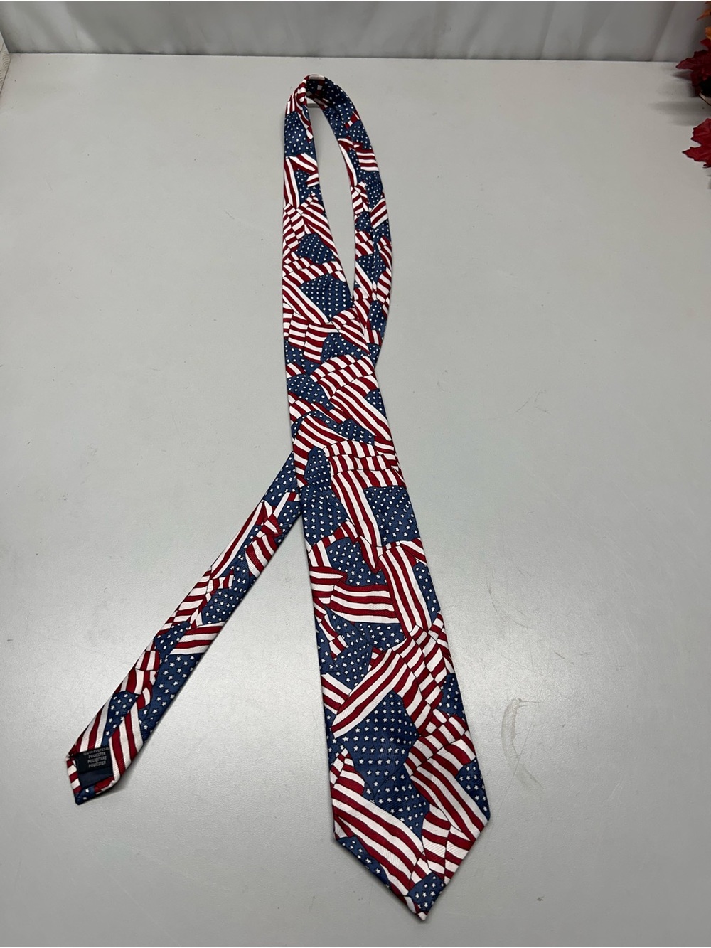 Patriotic Men's Tie in Red, White & Blue